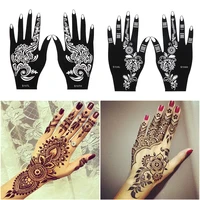 2024 New Professional Henna Stencil Temporary Hand Tattoo Body Art Sticker Template Wedding Tool Flower Tattoo Stencil 2