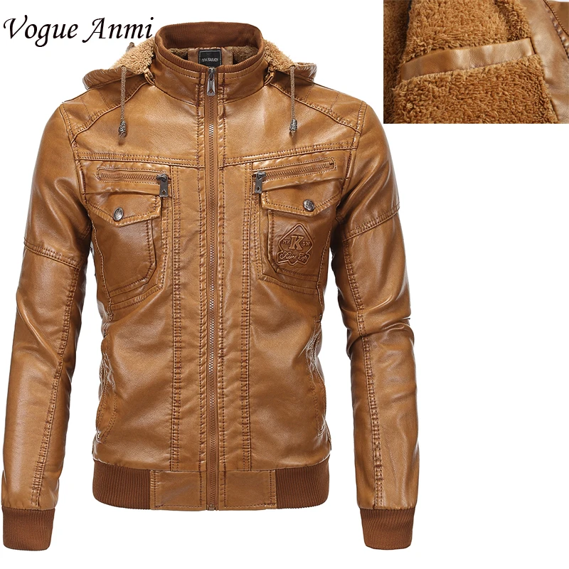 Popular Hooded Leather Jackets MenBuy Cheap Hooded Leather Jackets Men