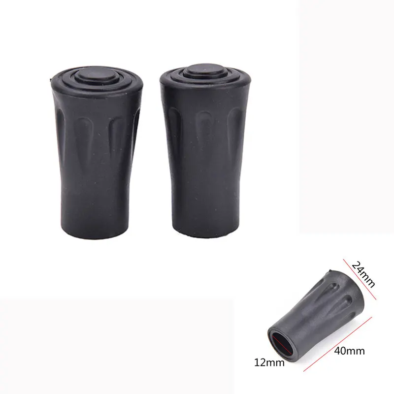 

2 Pcs Tip Protectors Walking Stick Bastones Trekking Poles Rubber Tips For Walking Canes Hiking Poles Accesories Anti-Slipping