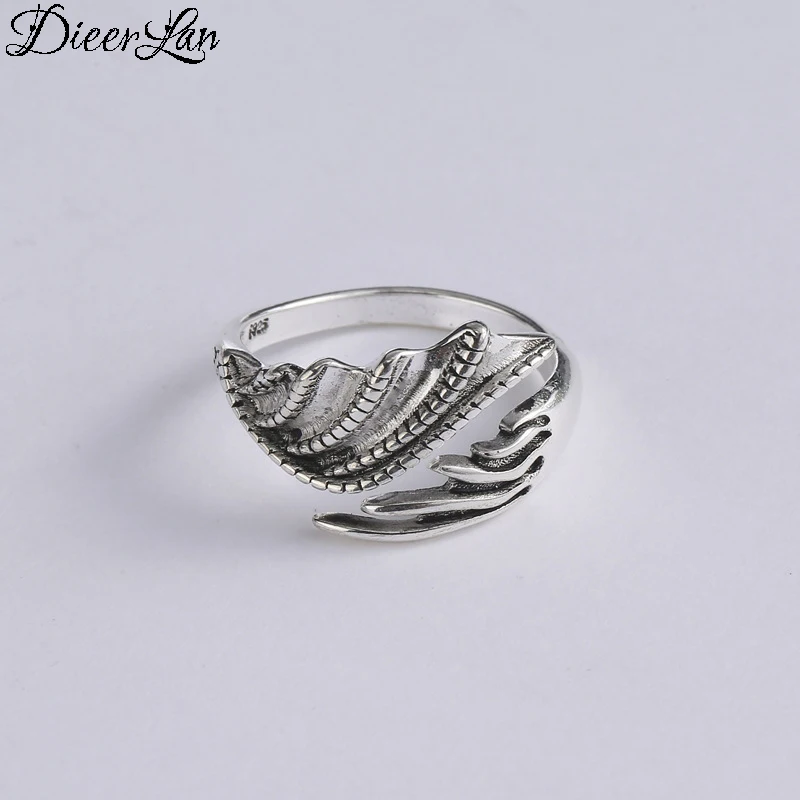 Vintage S925 Sterling Silver Wings Rings for Women