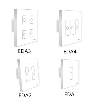 

EDA1 EDA2 EDA3 EDA4 Wall Mount DALI Touch Panel 1CH 2CH 3CH 4CH 4 Channel Control On/Off Switch Dimmer LED Controller