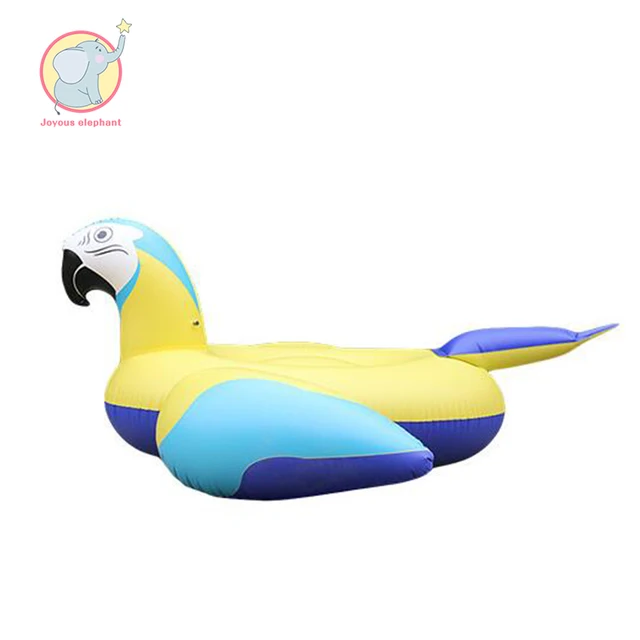 220CM giant parrot inflatable pool float adult swim ring children toy