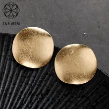 Большие серебряные золотые серьги-гвоздики для женщин винтажные ювелирные изделия Букле д 'ореиль Femme Kolczyki Oorbellen Pendientes Brincos