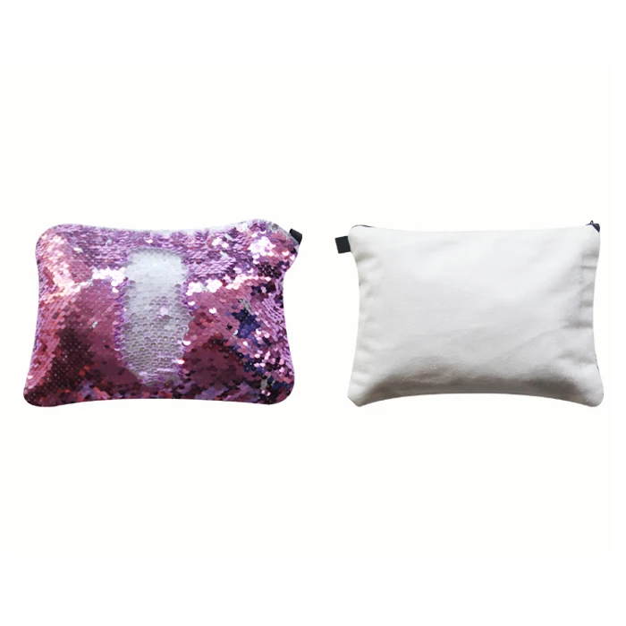Sublimation em Branco Malas para Impressão por Sublimação de Tinta Frete Grátis Lote Novidades Estilo Lantejoulas Item Mágico Maquiagem Faça Você Mesmo Presentes 16x23 cm 6 Pçs - 8 Frete Grátis 6 pçs lote New style