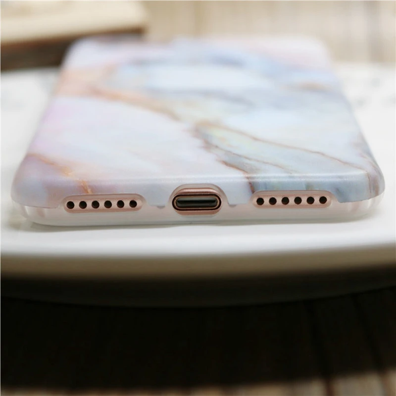 Marble Phone Case For iPhone 6s 7 Plus Cases TPU Silicone Matte Marble Cover For iPhone 7 7 Plus Cases For iPhone X 6 6s Capinha (1)