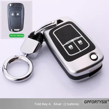 

Luminous Zinc Alloy Car Key Case Cover For Chevrolet Lova Sail Aveo Cruze for Vauxhall Opel Insignia Astra Buick Flip Remote Fob