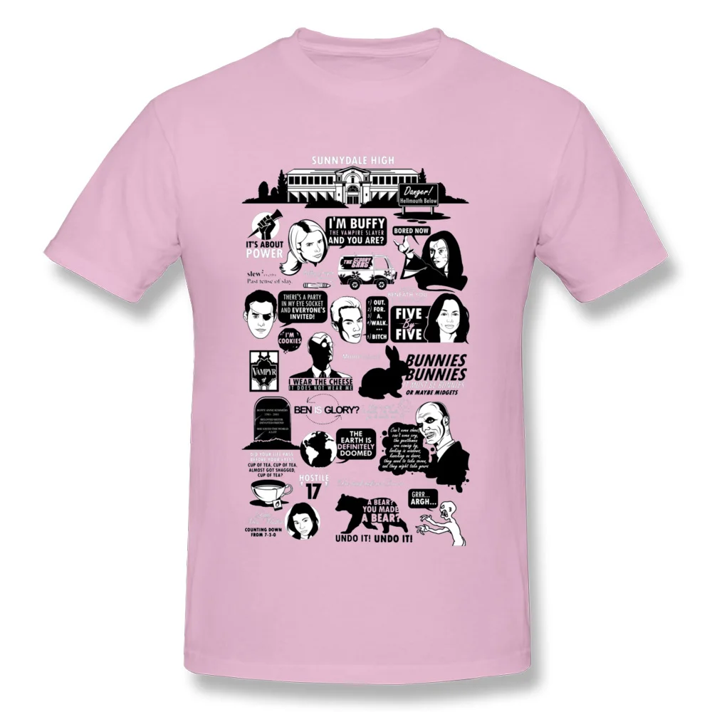 Quotes From the Hellmouth 1170 Europe Fall Pure Cotton Round Neck Men Tees Design Tops Tees 2018 Newest Short Sleeve T-shirts Quotes From the Hellmouth 1170 pink