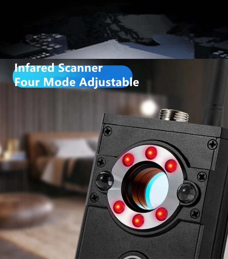 Detector de Insetos sem Fio Sinal para Câmera Anti Escondida Lente Laser Gsm Dispositivo Escuta Localizador Radar Scanner Rádio Spy rf 13 fio sinal para câmera escondida lente laser