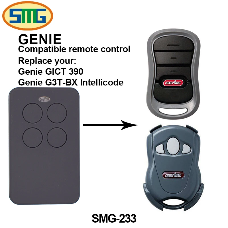 Buy 4 Button 315/390 MHz Garage Gate Opener Remote