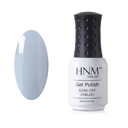 HNM 8 мл серый цвет лак для ногтей УФ-клей лак тиснение полуперманентный лаковый лак Vernis a ongle Nagellak зимний Гель-лак - Цвет: N001