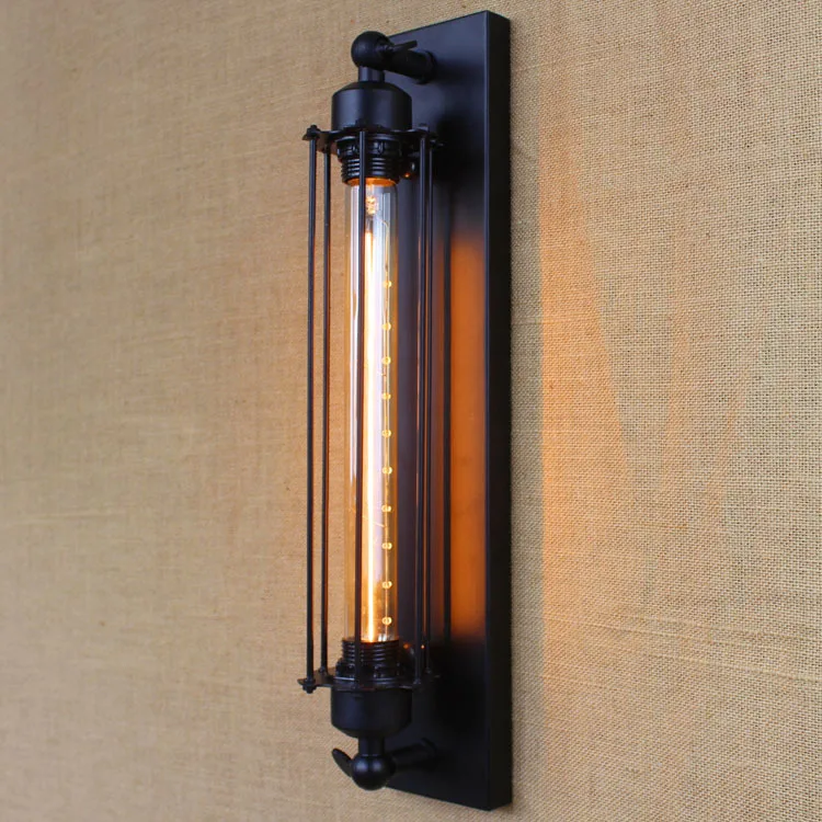 Wholesale New Industrial style Retro vintage sole head of a bed Outlets lobby hotel bedroom Antique bronze decorative wall lamp