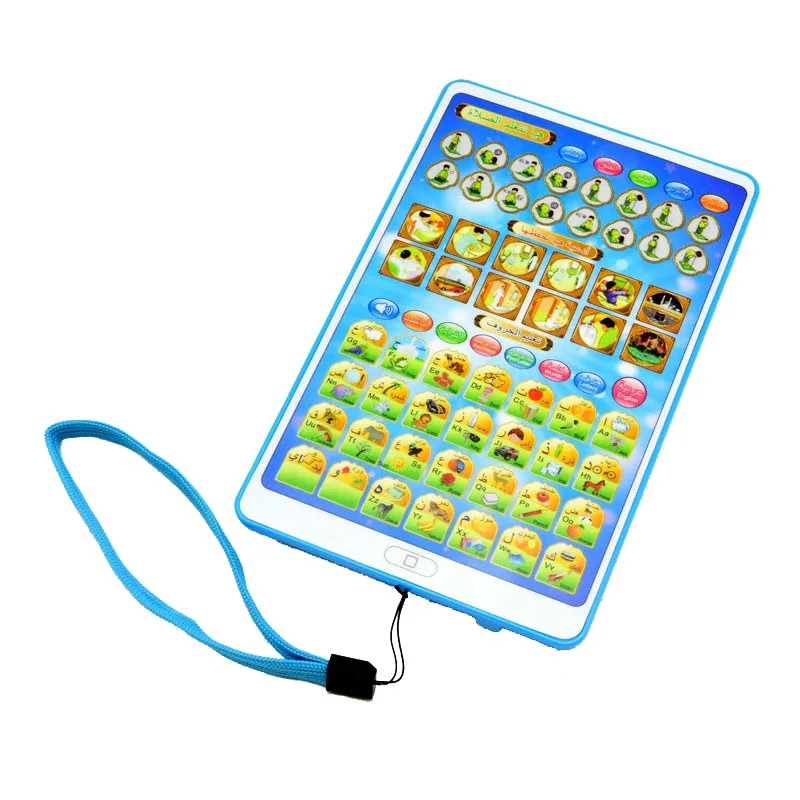Арабская, английская языковая игрушечный планшет обучающее образовательное обучающее устройство Компьютерные игрушки для детей мусульманский для молитв обучающий подарок