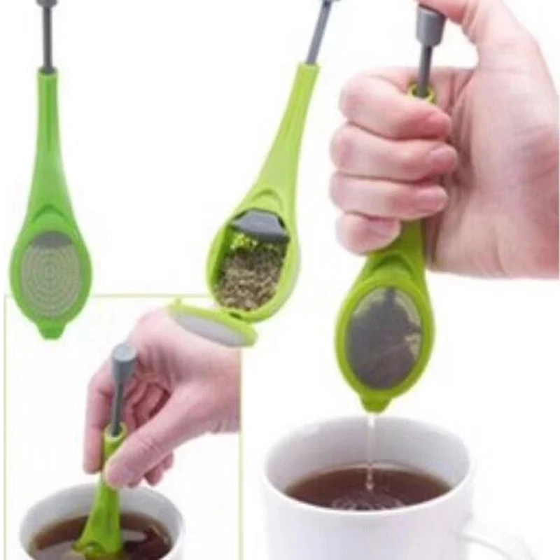 

Tea Infuser Built-in plunger Healthy Intense Flavor Reusable Tea bag Plastic Tea&Coffee Strainer Measure Swirl Steep Stir&Press