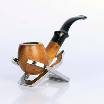 

Green Tan pipe tobacco pipe ebony wood origin supply Yiwu factory direct wooden smoking pipe