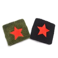Новая мода Одежда Аксессуары Красная звезда хлопок теплые руки протектор Sweatband унисекс защита для запястья теплые руки LB