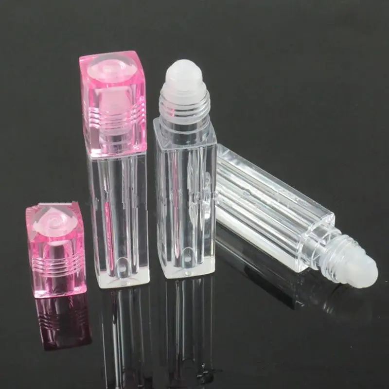 7ml square lip gloss with doe foot applicator, lip oil, cosmetic bottle