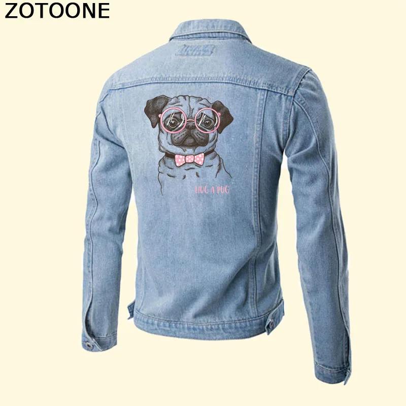 ZOTOONE мультфильм нашивки в форме собак Железный На переводной наклейке для одежды