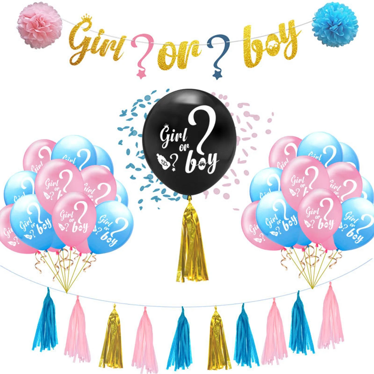 Детские латексные воздушные шары конфетти для мальчиков и девочек, детские праздничные украшения для дня рождения, Детские воздушные