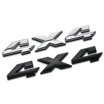 

Car Styling 3D Aluminum Metal Chrome 4x4 Logo Displacement Emblem Badge Truck Auto Motor Sticker Decal For Jeep Everbright Dodge