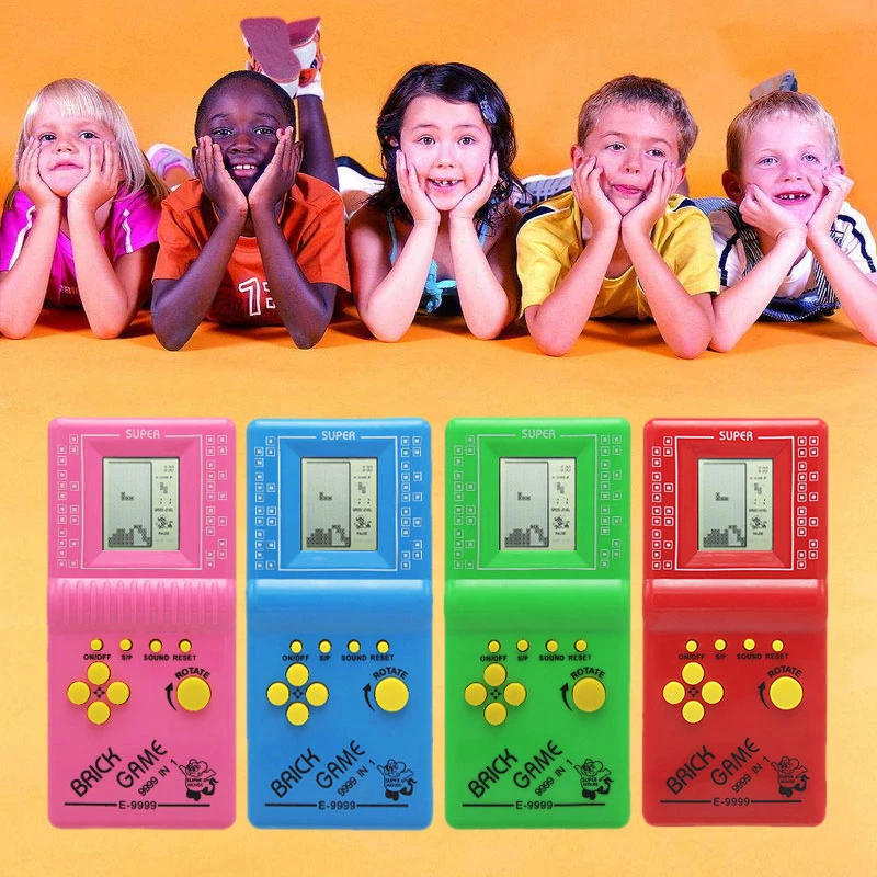 INBEAJY Ретро Классический детство тетрис портативные игровые плееры ЖК-электронные игры игрушки игровая консоль загадка развивающие игрушки