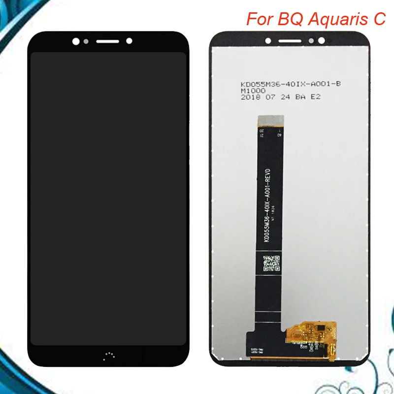 

For BQ Aquaris C BQ C LCD Display Touch panel Screen Assembly Repair Parts 5.45 Inch Tested OK For BQ Aquaris C