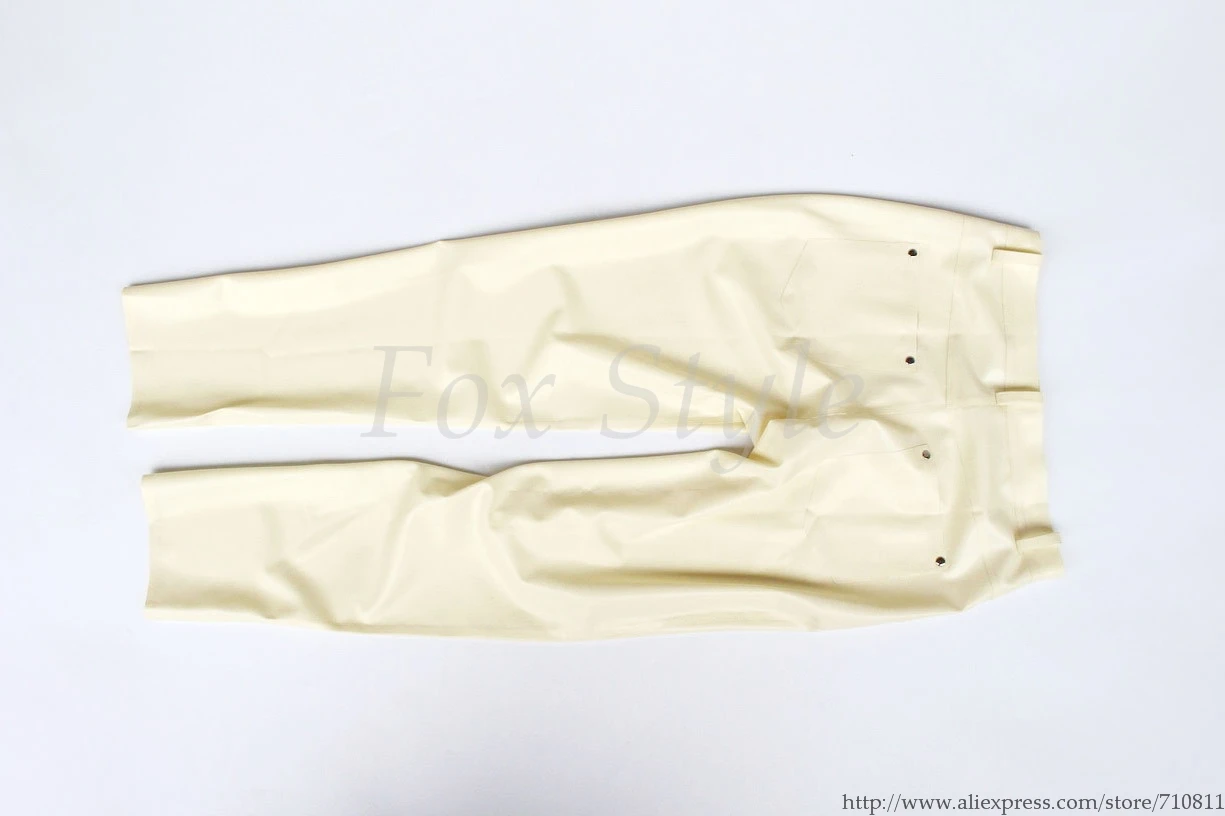 Латексные брюки для мужчин джинсы белого цвета из резины|trousers for men|latex men trousersmen