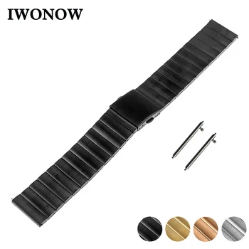 

Stainless Steel Watch Band 22mm 23mm for Fossil Quick Release Strap Folding Buckle Wrist Belt Bracelet + Spring Bar + Tool