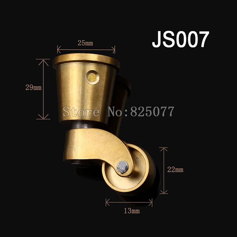 2PCS European antique copper pulleys sofa wheel furniture swivel chair universal wheel KF1018