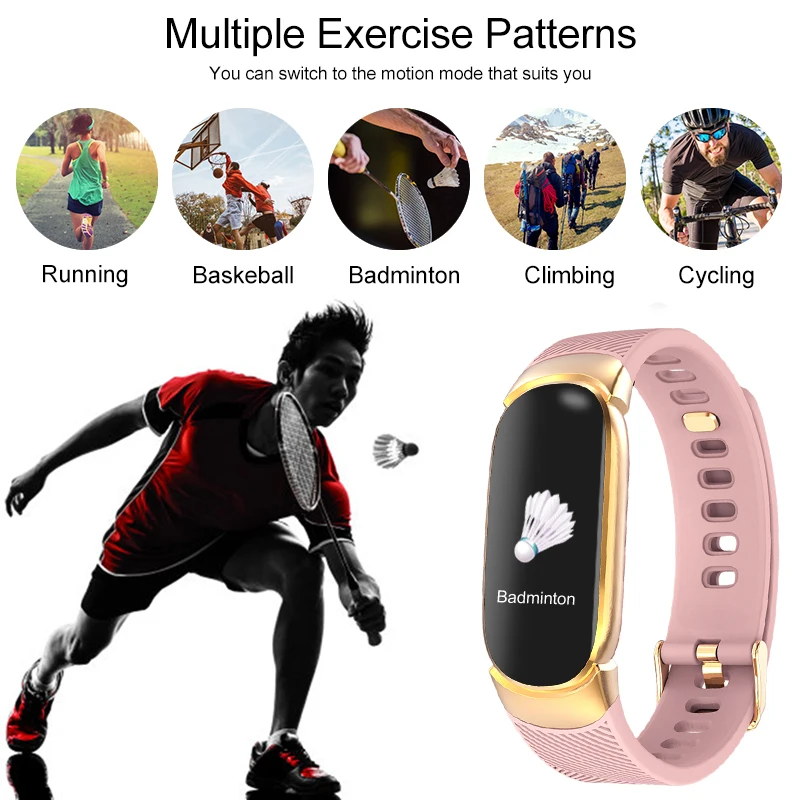  Women Smart Watch Men LED Waterproof Sport Smart Bracelet Heart Rate Blood Pressure Pedometer Watch - 32993290656