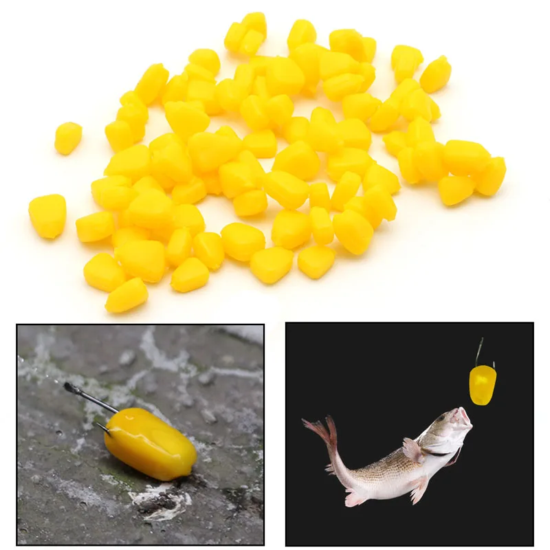 Hot Sale 100Pcs Corn font b Fishing b font Lures Soft Buoyant Corn Smell Fish Carp