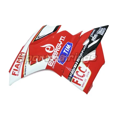 Выполните Обтекатели для поездок на мотоцикле Ducati 899 1199 1199 s 2012 2013 впрыскивание, АБС-пластик мотоцикл обтекатель комплект красный, Белый Кузов