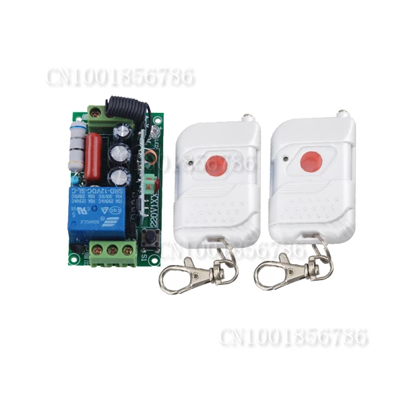 

220V 1CH Wireless Remote Control Light Switch System +Case +2PCS transmitter With Battery