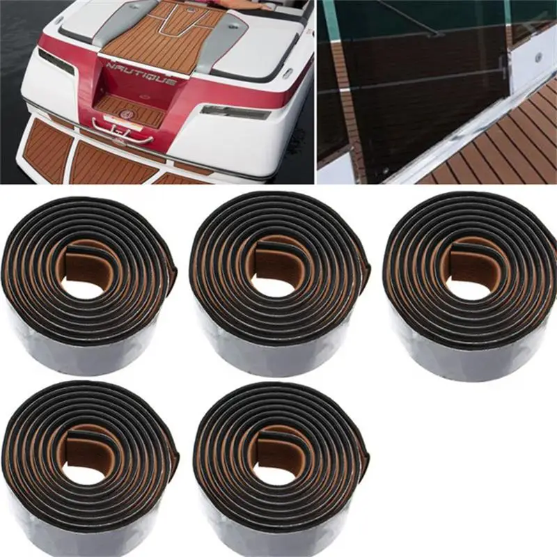 8PCS-Self-Adhesive-EVA-Boat-Yacht-Flooring-Faux-Imitation-Teak-Decking-Sheet-Pad-58x2400x5mm-Foam-Floor