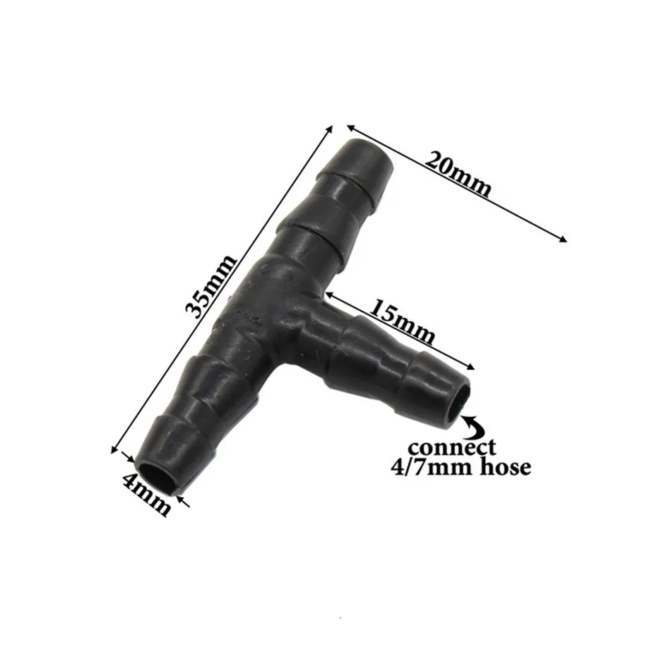 Firmor 30 шт. Колючая Тройник Разъем 1/4 дюймовый шланг для сада для 4/7 мм шланг Воронка-дриппер для полива растений для полива и орошения Инструменты