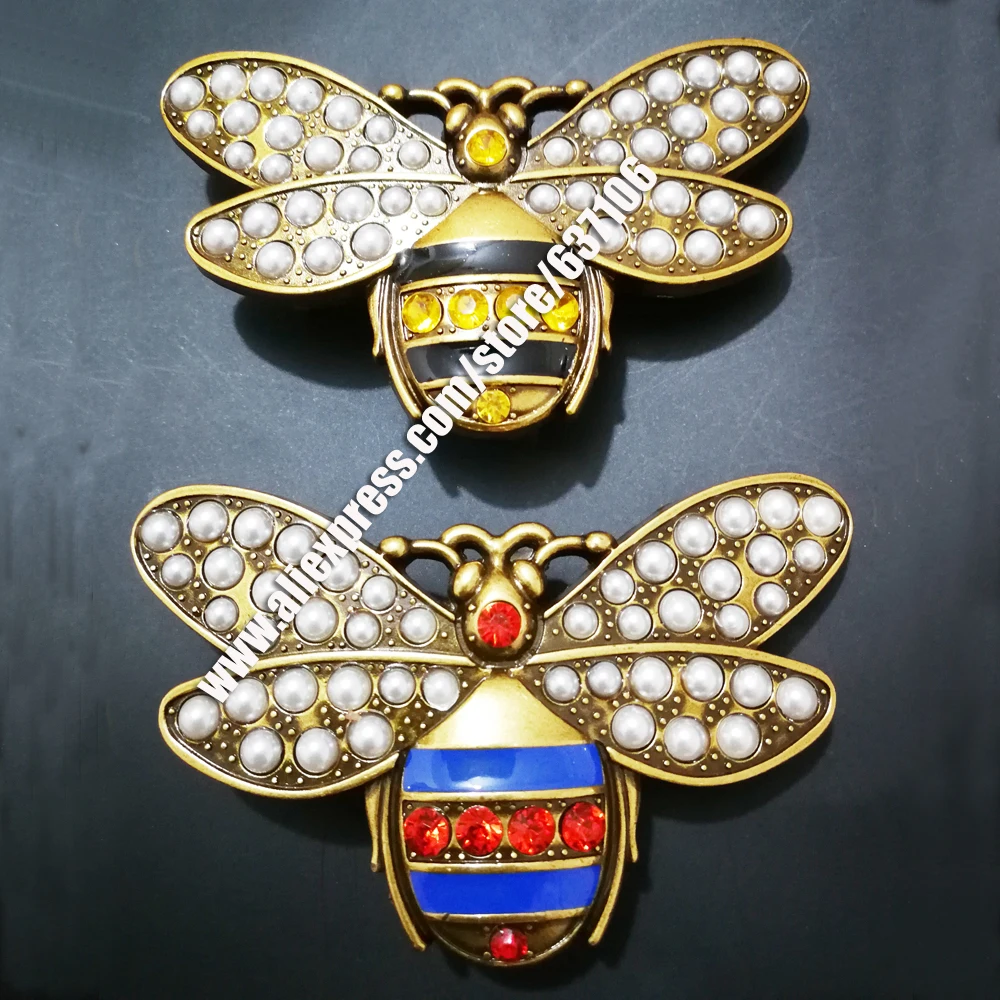 

2018 High Quality diamond Bee Belt Buckle hooker for the belt Accessories metal hardware belt waistband hooker Pin buckles