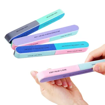 

Nail Buffer Block Sponge File Manicure Pedicure Sanding Surface Nail Art Tools 7 Sided Professional Printing UV Gel Polishing