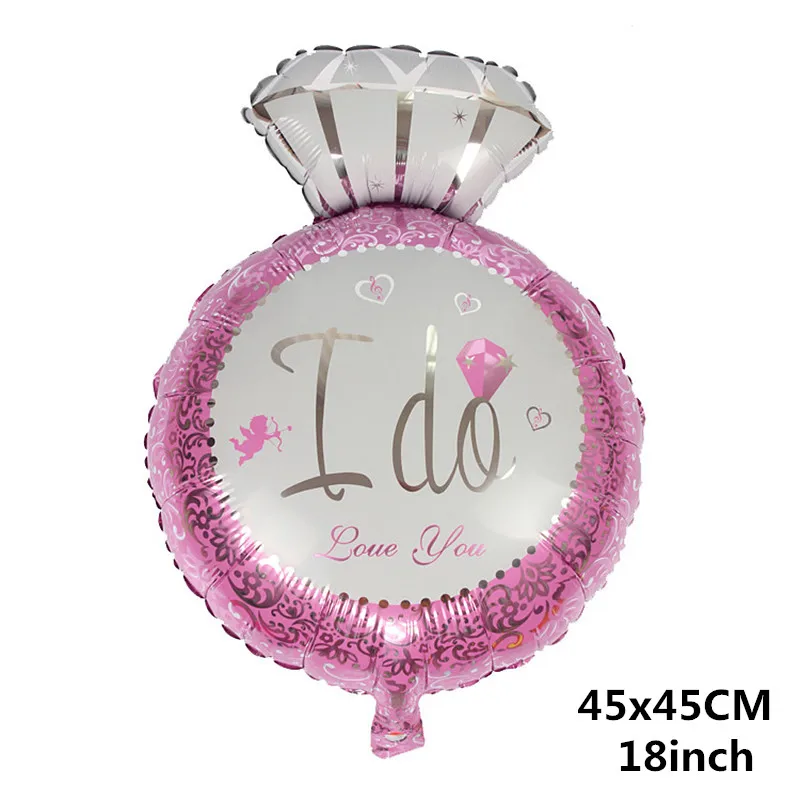 Свадебные украшения жених, невеста, любовь, воздушные шары, Команда Невесты, чтобы быть, девичник Mr Mrs, баллон, вечерние украшения, сделай сам - Цвет: Diamond I do pink
