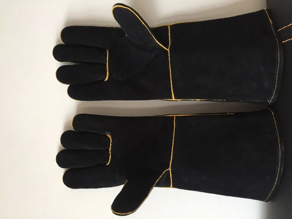 

Leather barbecue microwave oven thermal insulation outdoor high temperature welder welding gloves