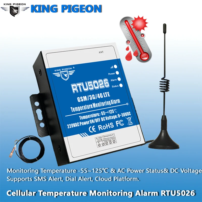 RTU5026-4G Cellular Temperature Monitoring Alarm
