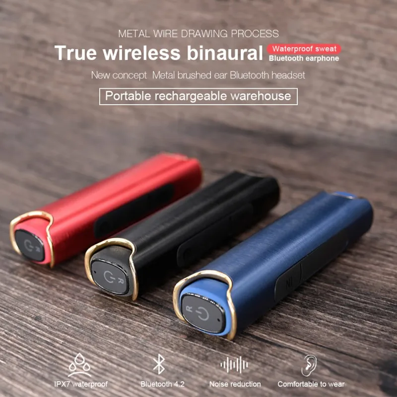 Kowinwin S2 истинные беспроводные Bluetooth наушники мини TWS наушники IPX7 водонепроницаемый Близнецы стерео музыка гарнитура