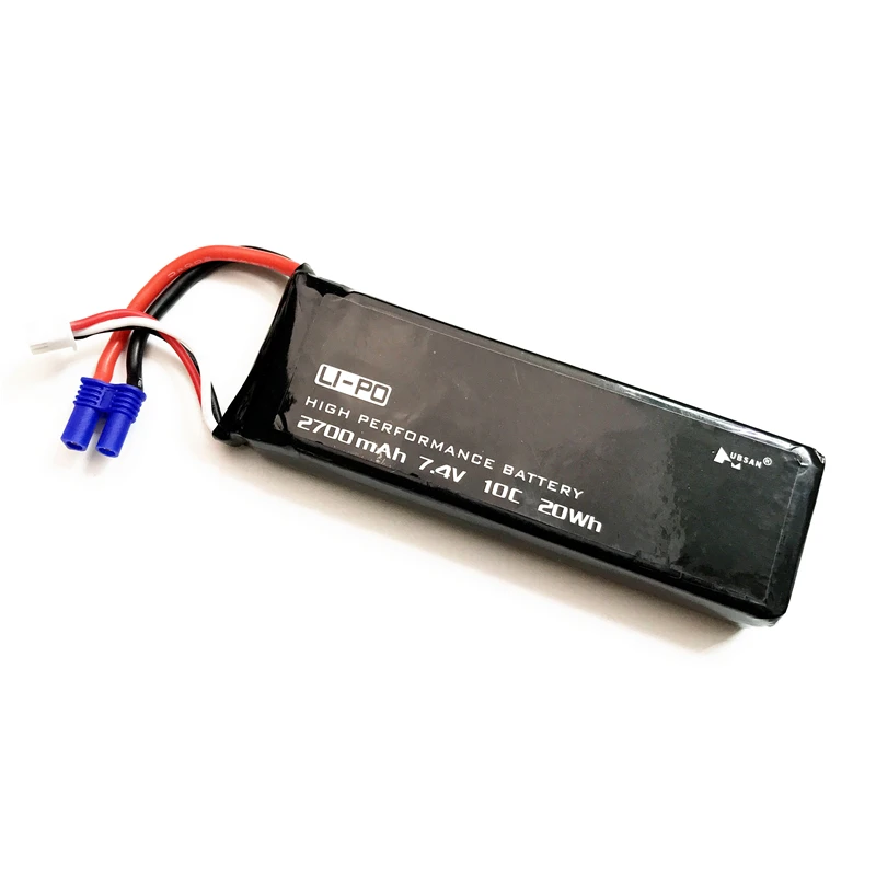 Hubsan H501C H501S X4 7,4 V 2700mAh lipo аккумулятор 10C 20WH Аккумулятор для радиоуправляемого квадрокоптера дрона запчасти