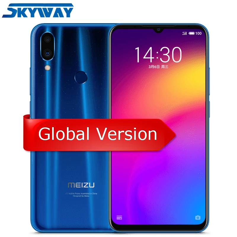 

Global Version Meizu Note 9 Note9 4G LTE 4GB 64GB Snapdragon 675 Octa Core 6.2" 2244x1080p FHD 48.0mp Fingerprint Cell Phone