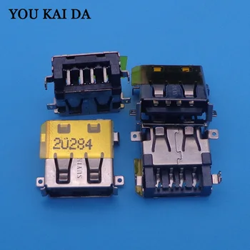 

10pcs/lot USB Jack Connector For Samsung Asus HP Series usb port female socket 2.0 jack