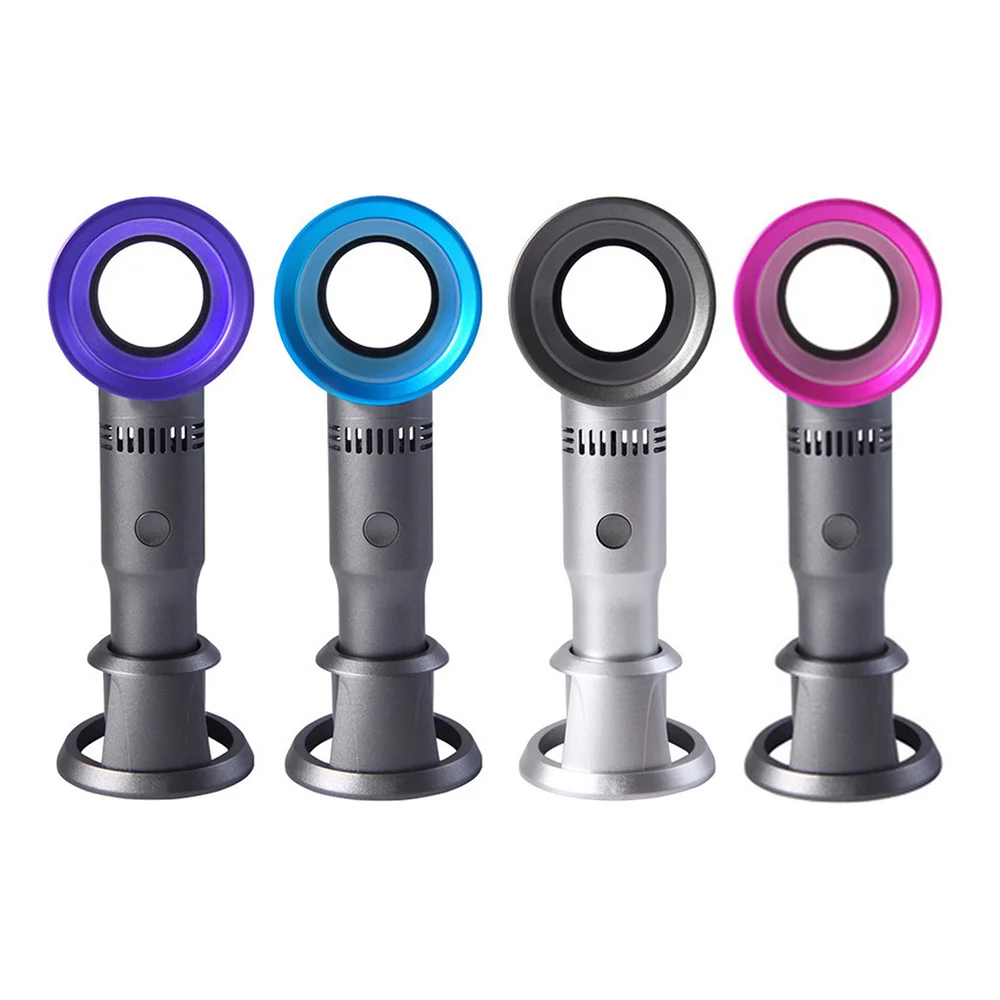

Mini Fan Ventilator Handheld Bladeless Fan Air Cooler USB With Three GearsRechargeable Portable Cooler Fan For Outdoor