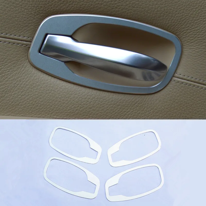 Стайлинг автомобиля украшение для дверной ручки рамка отделка наклейки для BMW 5 серии E60 2006-2010 внутренняя дверная ручка декоративные защитные полоски - Название цвета: doorknob