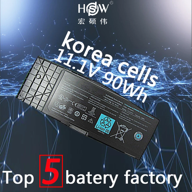 

HSW battery 11.1V 90WH For Dell Alienware M17x R3 0C852J 0F310J 312-0944 C852J F310J H134J bateria
