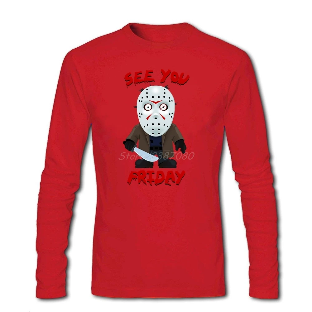 Хип хоп пятница 13th Jason футболка Рашгард одежда хлопок с длинным рукавом на заказ See You Friday мужские футболки