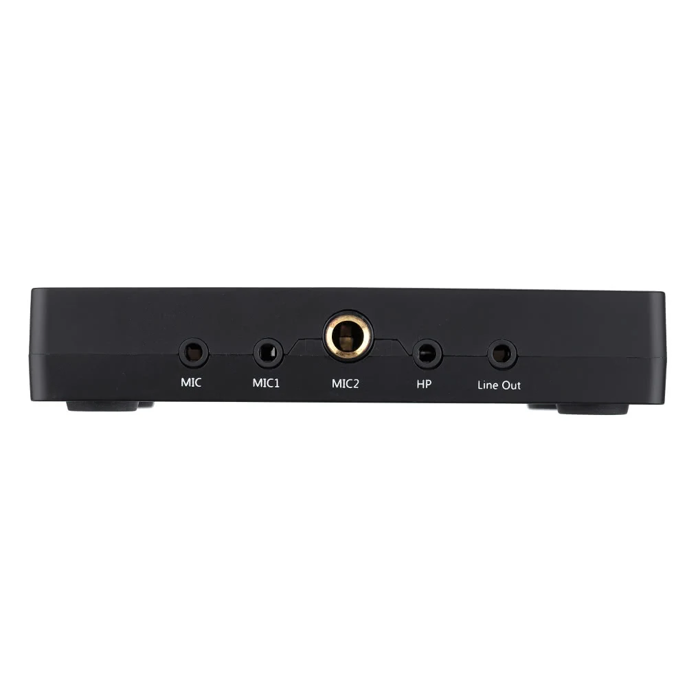Мини Внешний USB звуковая карта интерфейс микрофона для ПК компьютера ноутбука
