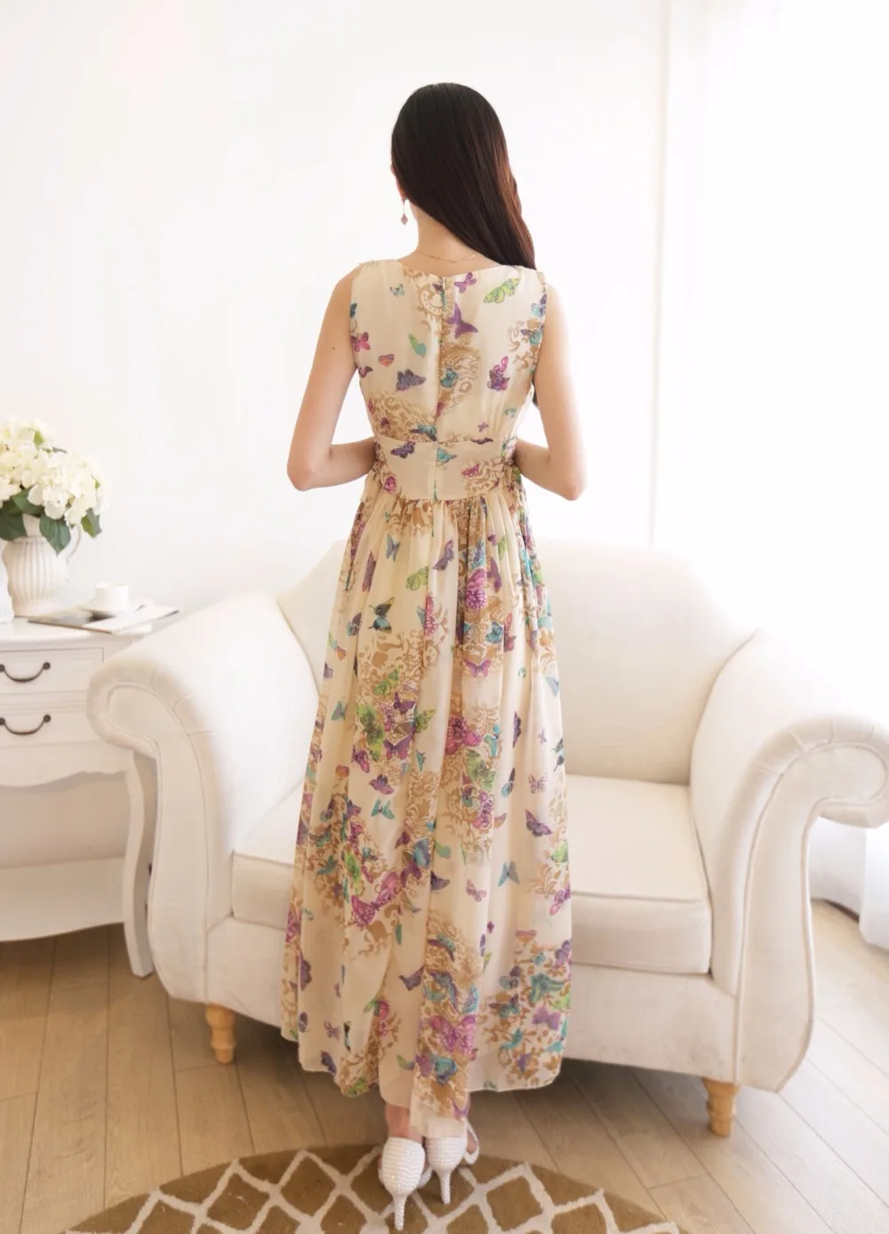 MSSNNG Sexy Women Summer Dress Maxi Long Chiffon Beach Dresses Loose Casual Butterfly Printed Dress Slim Brand Vestidos PlusSize XXXL (5)