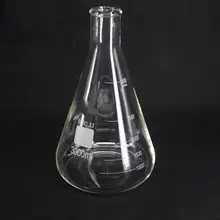 3000 мл коническая колба Erlenmeyer G3.3 лабораторные принадлежности из боросиликатного стекла